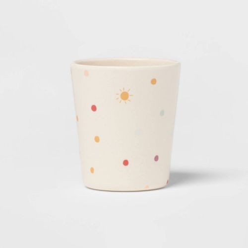 Kids' Shapes Bamboo Melamine 7.74oz Tumbler - Pillowfort™: Off-White, Dishwasher-Safe, Kids Cup