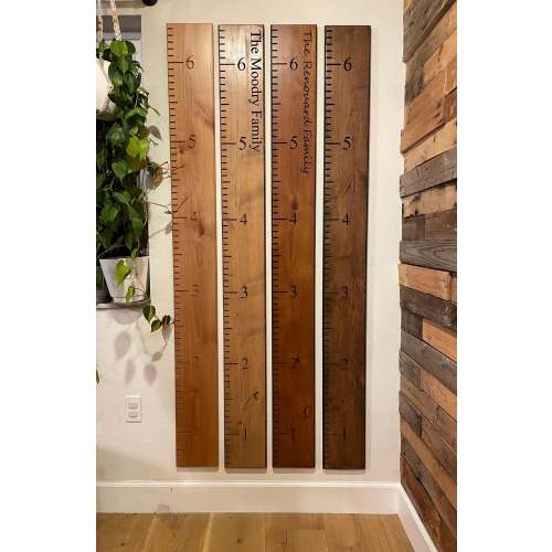 Family Growth Chart Hardwood Growth Chart Personalized Engraved Keepsake New Parents Nursery Baby Shower Gift House Warming Height Ruler