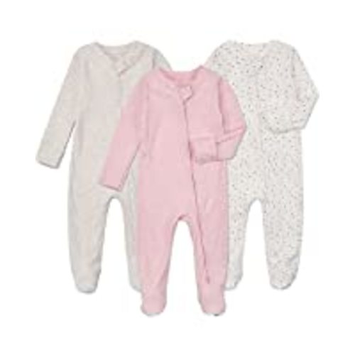 Amazon.com: Aablexema Baby Zipper Pajamas Bamboo Rayon, 3pcs Unisex Infant Onesies with Mitten Long Sleeve Footed Pjs : Clothing, Shoes & Jewelry