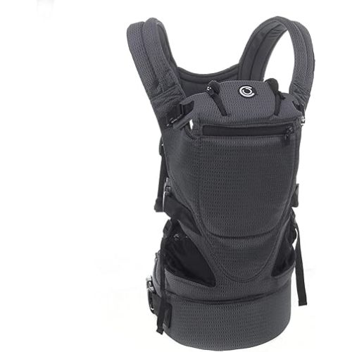 Contours Baby Carrier Newborn to Toddler |Love 3 Position Convertible Easy-to-Use Baby Carrier with Pockets for Men and Women, Newborn, Front Face in and Front Face Out (8-30lbs) - Charcoal Gray