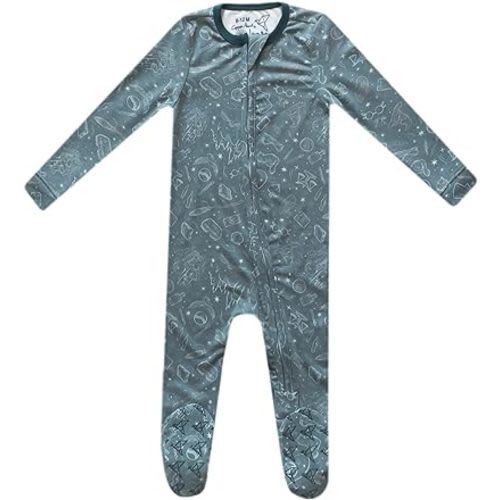 Copper Pearl Zip-Up Footie Baby Pajamas: Ultra-Soft Boys Pajamas and Girls Pajamas, Premium Knit Fabric in Stylish Prints, Tag-Free with Two-Way Zipper, Sized Newborn to 24 Months, Hogwarts™