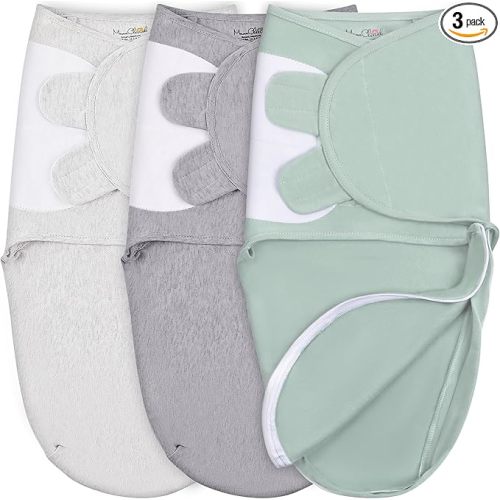 Mama Cheetah Baby Swaddle Blanket with Zipper, Newborn Sack, Baby Swaddling Sleep Sack 0-3 Months, Swaddle Wrap with Easy Change Zipper for Boy & Girl, 3-Pack