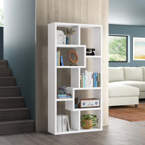 Mercury Row® Tello 8-shelf Geometric Bookcase & Reviews | Wayfair
