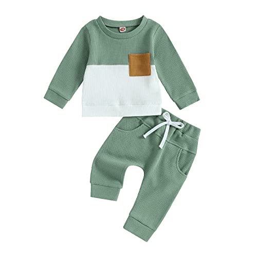CIYCUIT Toddler Baby Boy Clothes Long Sleeve Sweatshirt Pants Set Fall Winter Outfits