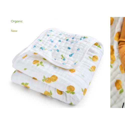 aden + anais Organic Cotton Muslin Blanket in Fresh Fruit
