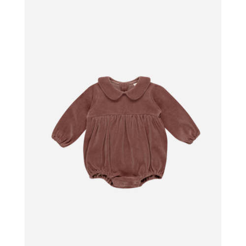 Peter Pan Romper || Cranberry 0-3M