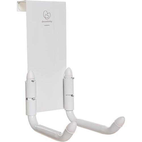 Dreambaby Strollerbuddy StrollAway Over The Door Baby Stroller Hanger – Heavy Duty Metal Hook Organizer with 50lbs Load Capacity – Model L256
