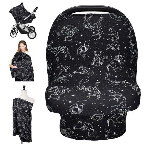 Breastfeeding Scarf - Baby Car Seat Covers, Infant Stroller Cover, Carseat Canopy for Girls and Boys