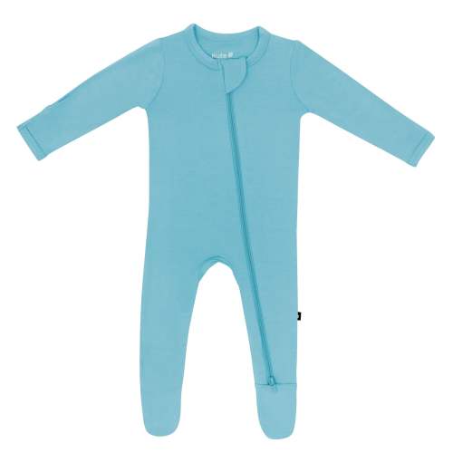 Zippered Footie in Makai