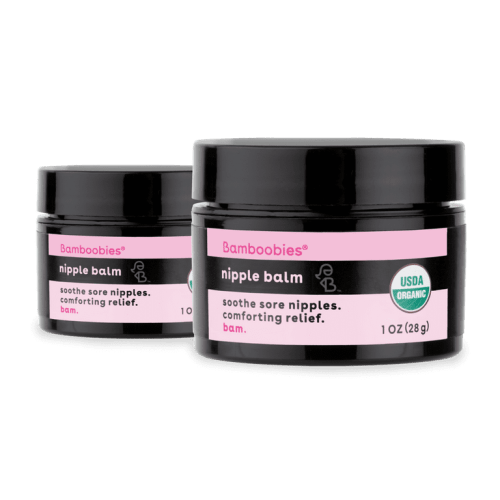 Bamboobies Nipple Cream, Lanolin-Free Organic Nursing Balm, 2-Pack, Made in the USA