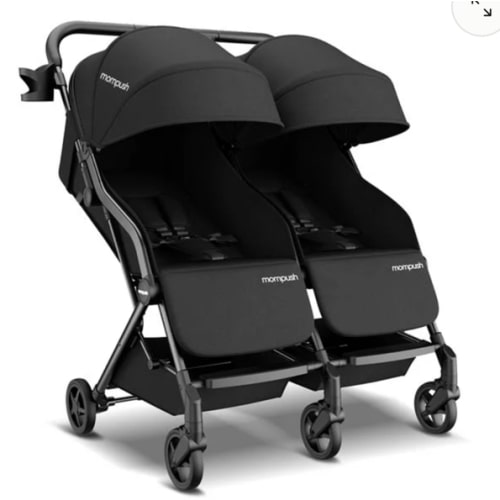 Mompush Lithe Lightweight Double Stroller For Infant and Toddler | Mompush