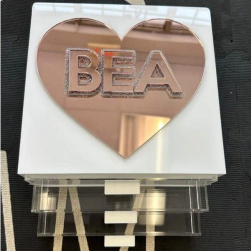 Personalized Acrylic Jewelry Box