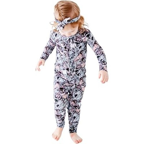 Convertible Footie Pajamas | Two-Way Zipper for Easy Diaper Changes | Tagless Pajamas | Soft, Durable Sleepwear