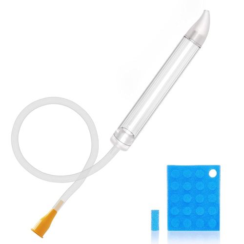 Baby Nasal Aspirator with 24 Filters , Baby Nose Sucker for Toddler, Sealed Design & Soft Silicone Tip, BPA-Free