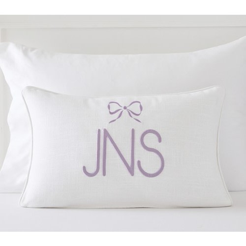 Bow Icon Personalized Pillow Cover | Pottery Barn Kids