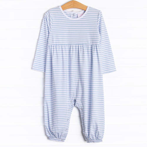 Blue Stripe Romper, 6m – Stitchy Fish