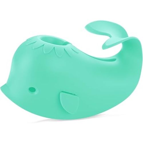 Bath Faucet Cover for Kids, Bath Spout Cover for Baby are Suitable for Most Bathtub Faucet, Soft Silicone Bathtub Faucet Safet Spout Cover Bathroom Tub, Adds Fun to Your Baby (Mint Green)