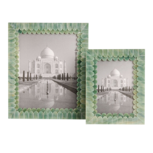 Green Resin Double Scallop Picture Frame - World Market