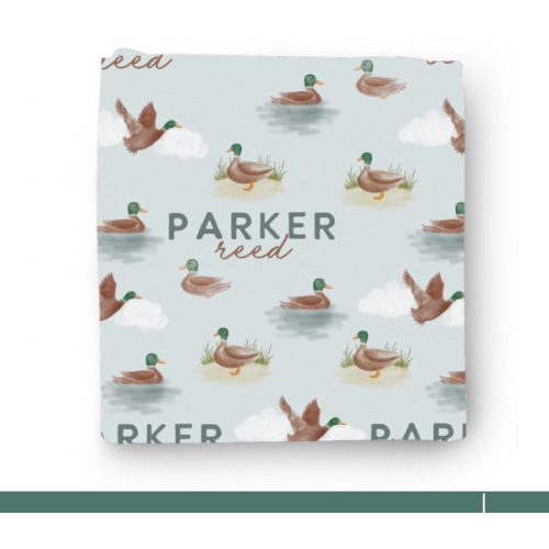 Little Duckling Personalized Swaddle Blanket