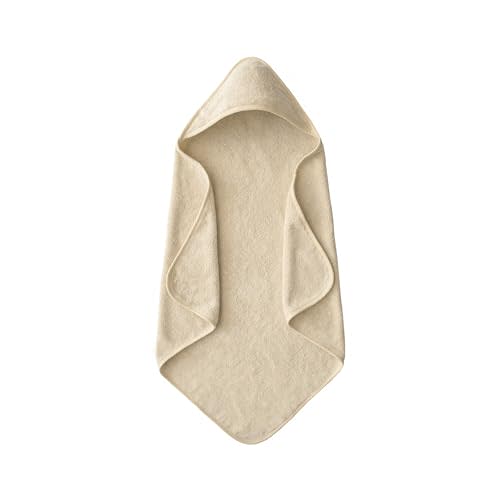mushie Baby Hooded Towel | Organic Cotton (Fog)