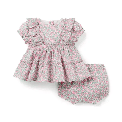 Baby White Colleen's Orchard Print Colleen's Orchard Matching Baby Set Made With Liberty Fabric by Janie and Jack
