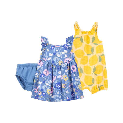 Carter's Child of Mine Baby Girl Dress and Romper, 2-Piece, Sizes 0/3-24 Months