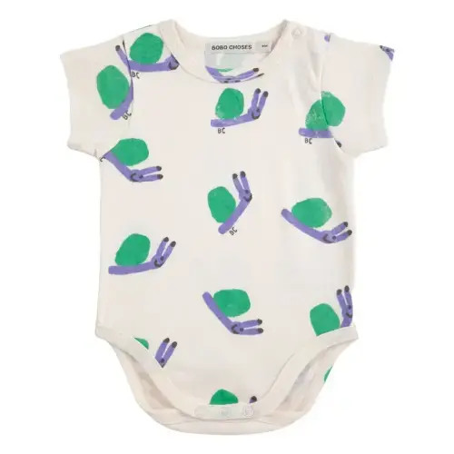 Snail bodysuit Organic cotton | Ecru
