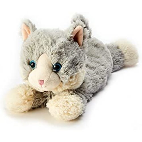 Gray Cat Warmies - Cozy Plush Heatable Lavender Scented Stuffed Animal