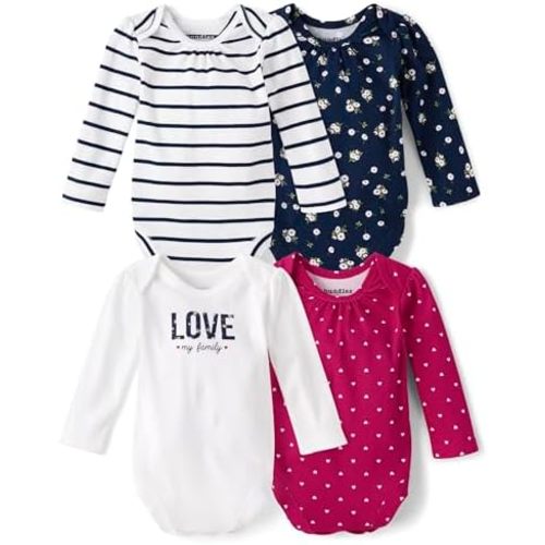 The Children's Place,Unisex Baby,and Newborn Everyday Long Sleeve Bodysuits