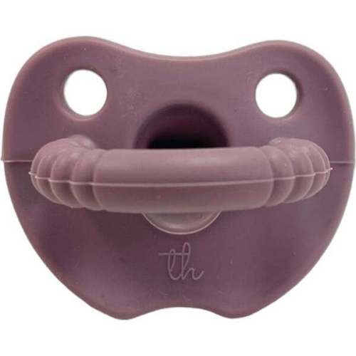 Silicone Flat Soother, Wisteria - Three Hearts | Maisonette