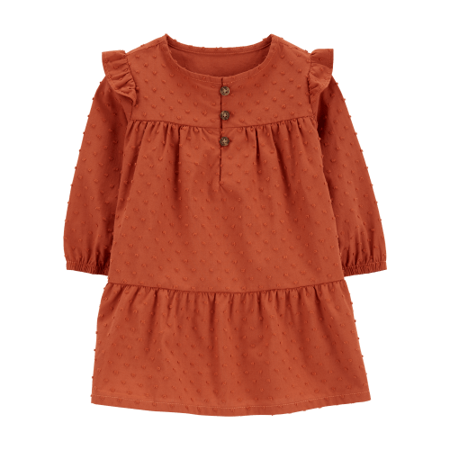 Baby Cotton Flutter Dress - Carter's | Carter's