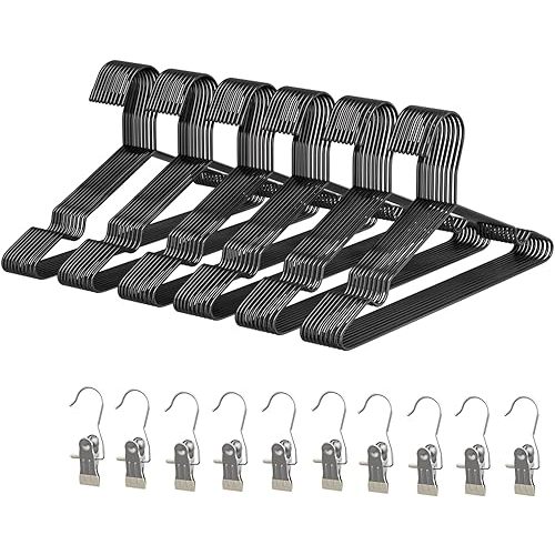 60Pack+10 Clips Kids Baby Luxurious Hanger Set