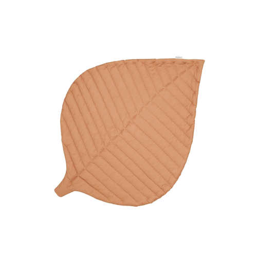 Leaf Organic Cotton Playmats | Camel