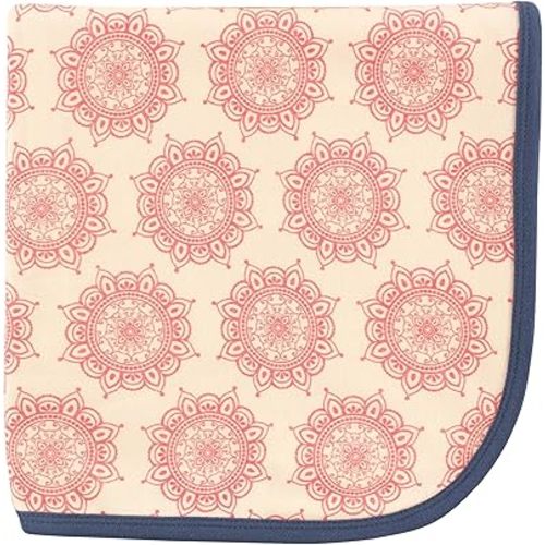 Touched by Nature Unisex Baby Organic Cotton Swaddle, Receiving and Multi-purpose Blanket, Moroccan, One Size