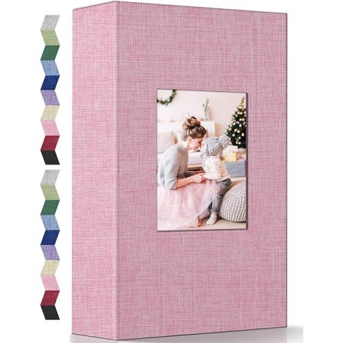 Photo Album 4x6-300 Photos Linen Cover Photo Books with 300 Horizontal Pockets,Slip-in Picture Albums for Family Wedding Anniversary Baby Vacation Pictures