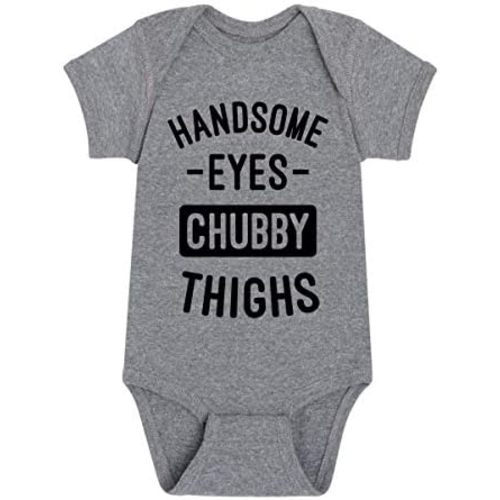 Instant Message - Handsome Eyes Chubby Thighs - Infant Baby One Piece
