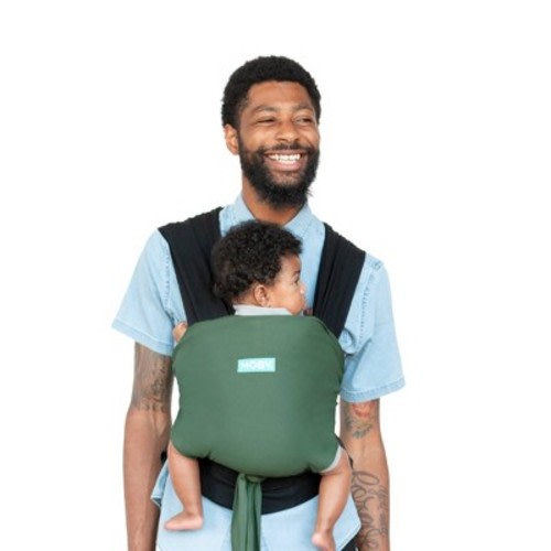 Moby Easy-Wrap Baby Carrier, Color: Olive/Onyx