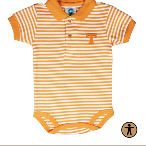 Vols | Tennessee Infant Striped Polo Bodysuit | Alumni Hall