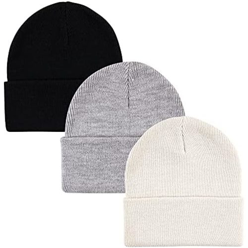 Hudson Baby Baby Knit Cuffed Beanie 3pk