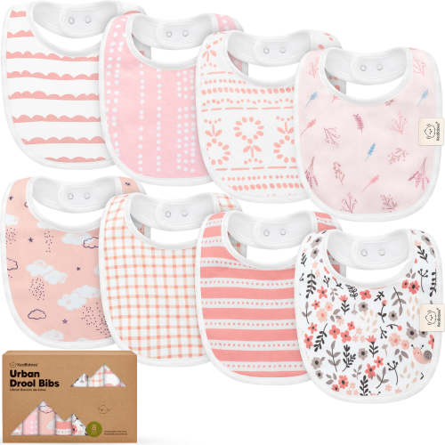 8-Pack Urban Drool Bibs