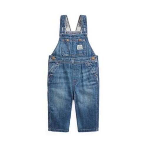 Baby Boys Cotton Denim Sleeveless Overall