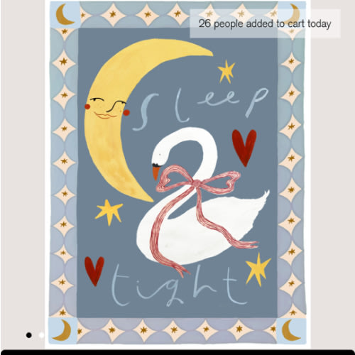 'Sleep Tight' Hand Painted Art Print
