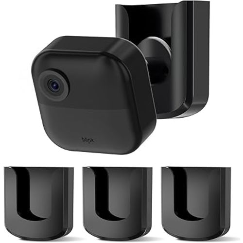 No Drill No Screw Blink Camera Mount for Blink Outdoor 4 /Blink Mini/Blink Mini 2, Strong Adhesive Camera Wall Mount for Blink Outdoor Indoor Camera, Easy to Install,3Pack(Blink Camera Not Included)