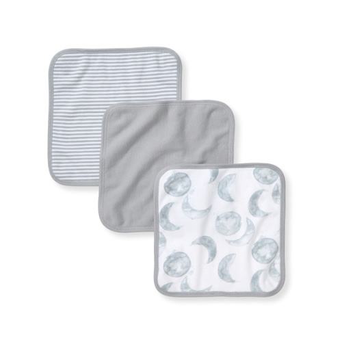 Hello Moon Organic Cotton Washcloths 3 Pack