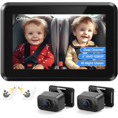 Amazon.com: Itomoro Baby Car Mirror,HD Dual Channel with 2 IR Night Vision Camera, 5 Mins Easy Installation Baby Car Mirror Clear Car Baby Camera for Rear Facing Seat Backseat : Baby