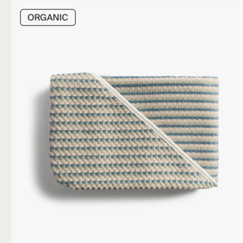 Organic Mini Mosaic Hooded Toddler Towel