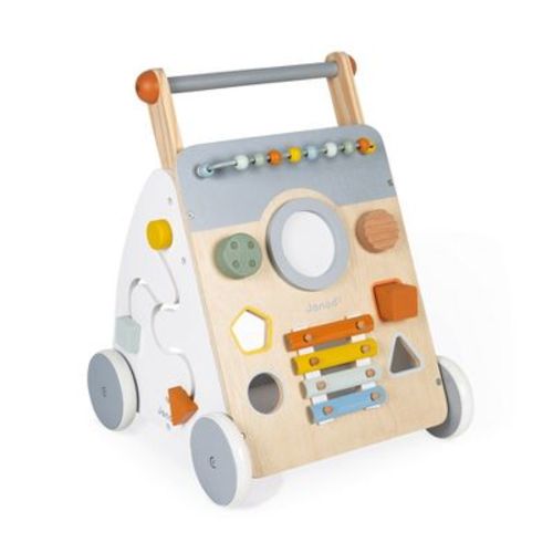 Janod Muli Activity Baby Walker Toy with Wheels (Sweet Cocoon Collection) - Baby Walkers & Toys