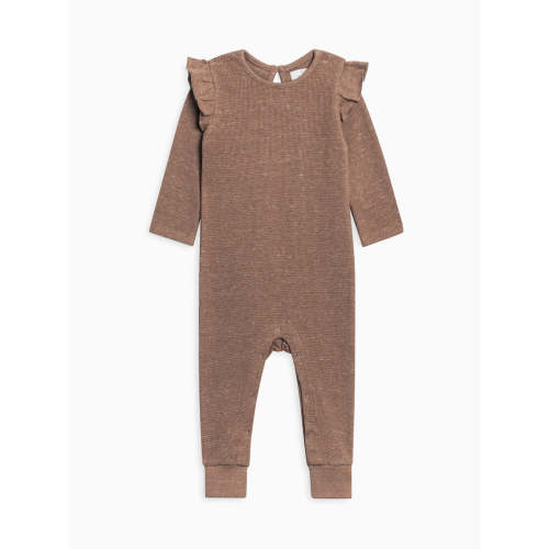 Mila Waffle Knit Flutter Sleeve Romper