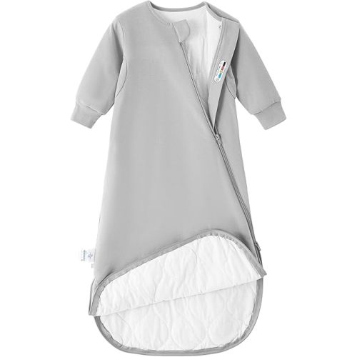 Unisex Sleeping Bag for Babies and Toddlers 1.0 Tog Sleep Sack 0-6Months, Baby Sleep Sack, Newborn Sleep Sack, Wearable Blanket Baby,One Piece Long Sleeves,Gifts for Baby
