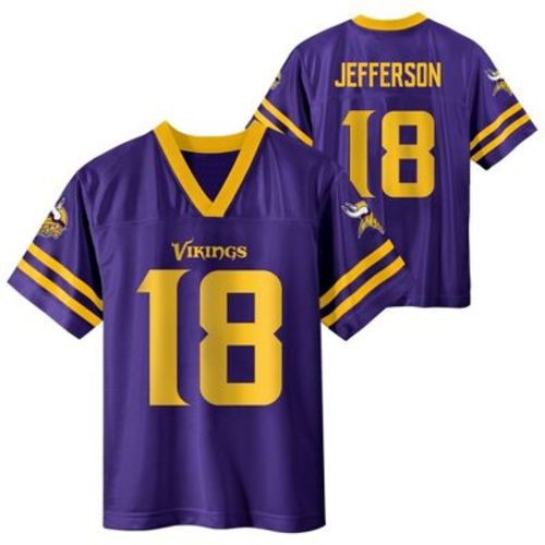 NFL Minnesota Vikings Justin Jefferson Boys' Legacy Jersey - S